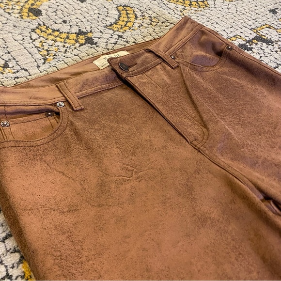 We The Free Thirty Brown Polyester Spandex Pants Size US 30 - Picture 3 of 6